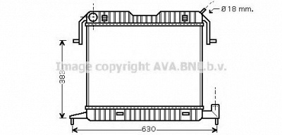 AVA QUALITY COOLING ol2105 -  Радиатор, охлаждение двигателя